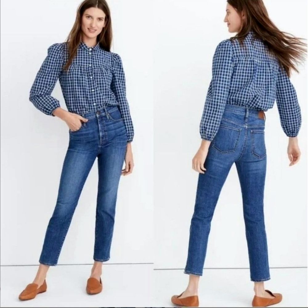 Madewell Stovepipe jeans with magic pockets Size 27 Tall